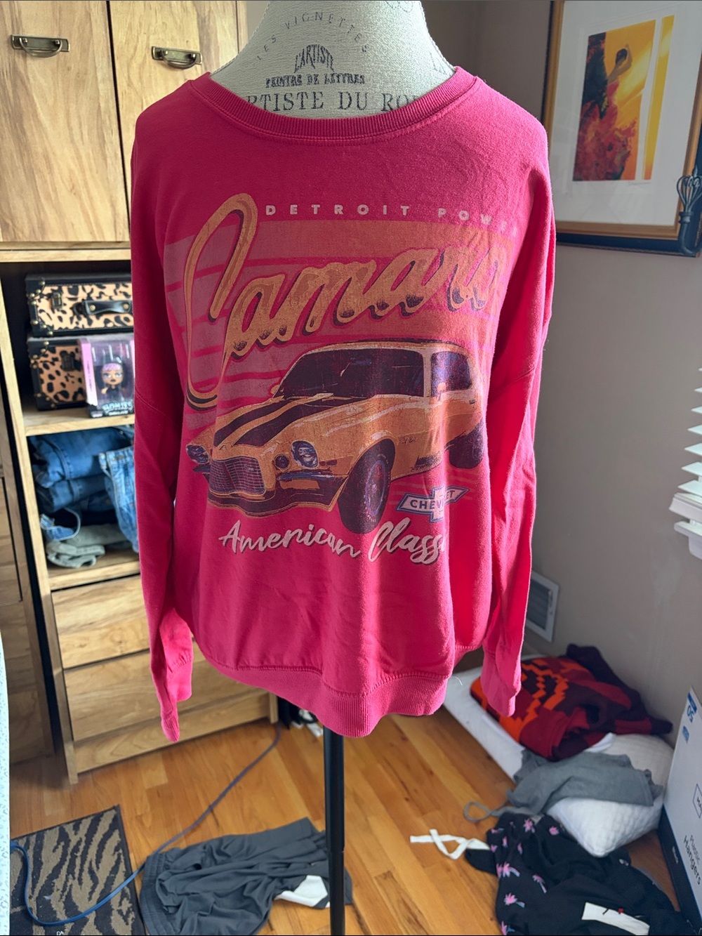 Red Camaro Graphic Sweatshirt - XL